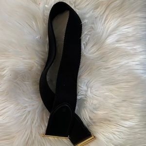 Ralph Lauren 2.25” interlock black/gold belt